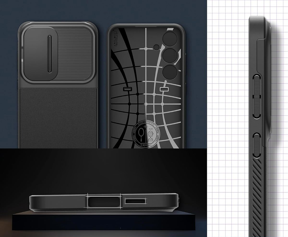 Etui z osłoną obiektywów Spigen Optik Armor do Galaxy S24 FE, czarne